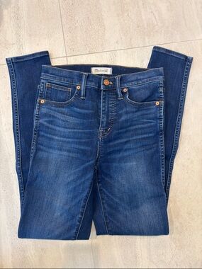 Madewell 10” High Rise Skinny Jeans Women’s 26T Tall Dark Wash Stretch Denim